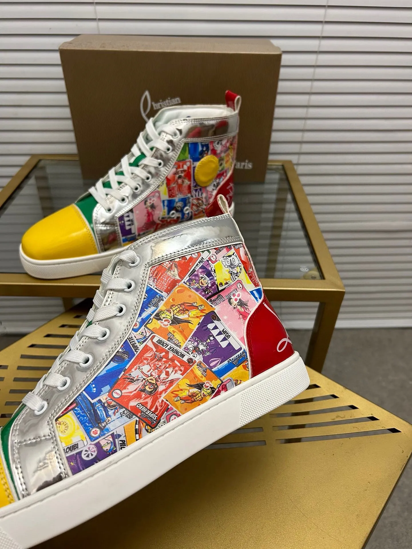 (Customized model) Ex-factory price is 540. christian louboutin (CL red sole shoes) counter series, casual sneakers for couples 📢 📢 📢 Exclusive hot style release 🎈🎈💪 Movable latex feet 👻 Finished outsole line [Proud] 😝Female 35-40# Male 38#-46, global supply😝 [Top version]: Original imported genuine leather upper, top original leather lining, original molded TPU outsole, original 1:1 detail processing, original shoe last,